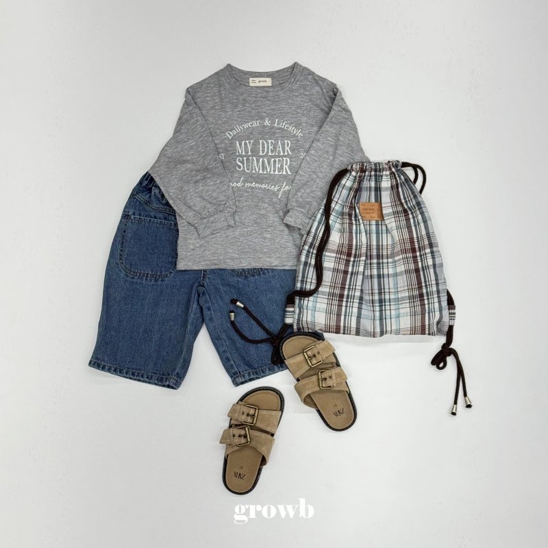 Grow B - Korean Children Fashion - #todddlerfashion - Front Denim Pants - 5