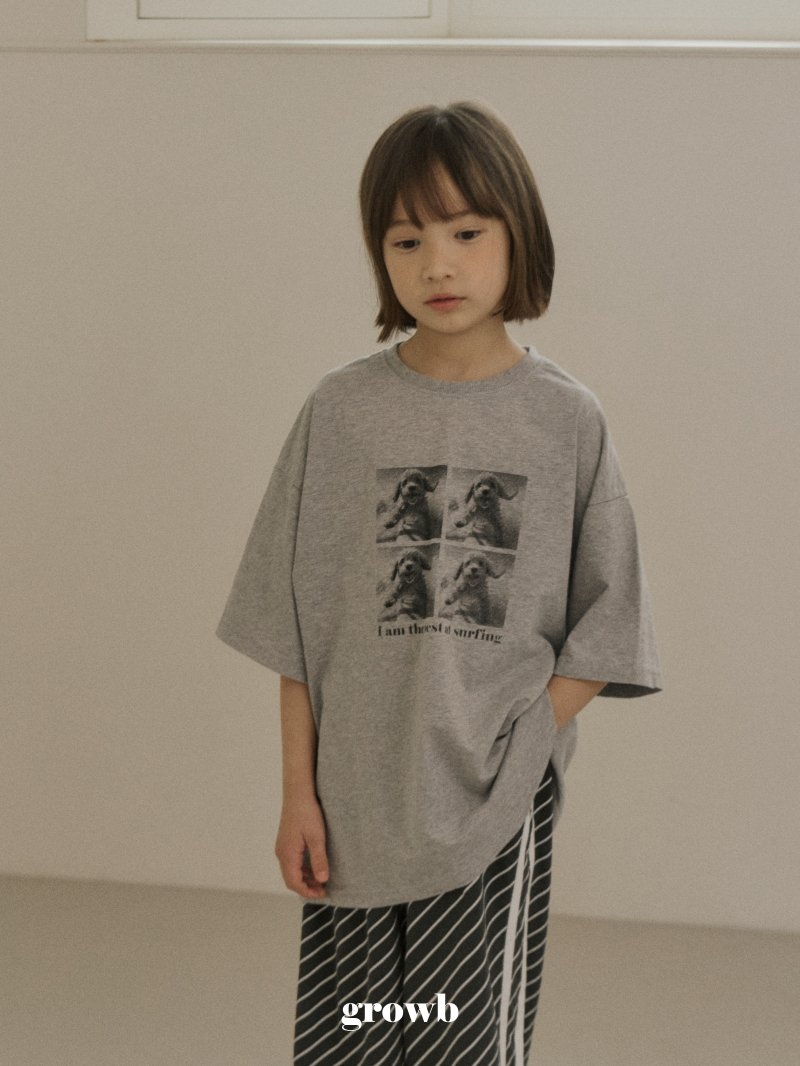 Grow B - Korean Women Fashion - #momslook - Adult Surfer Dog Tee - 10