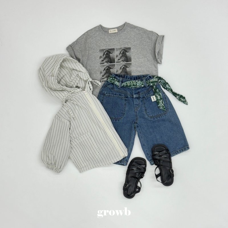 Grow B - Korean Women Fashion - #womensfashion - Adult Surfer Dog Tee - 3
