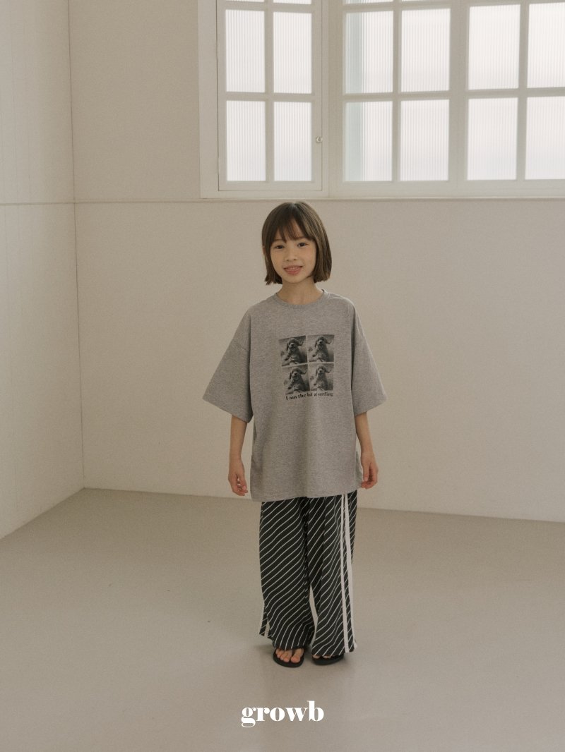 Grow B - Korean Women Fashion - #womensfashion - Adult Surfer Dog Tee - 7