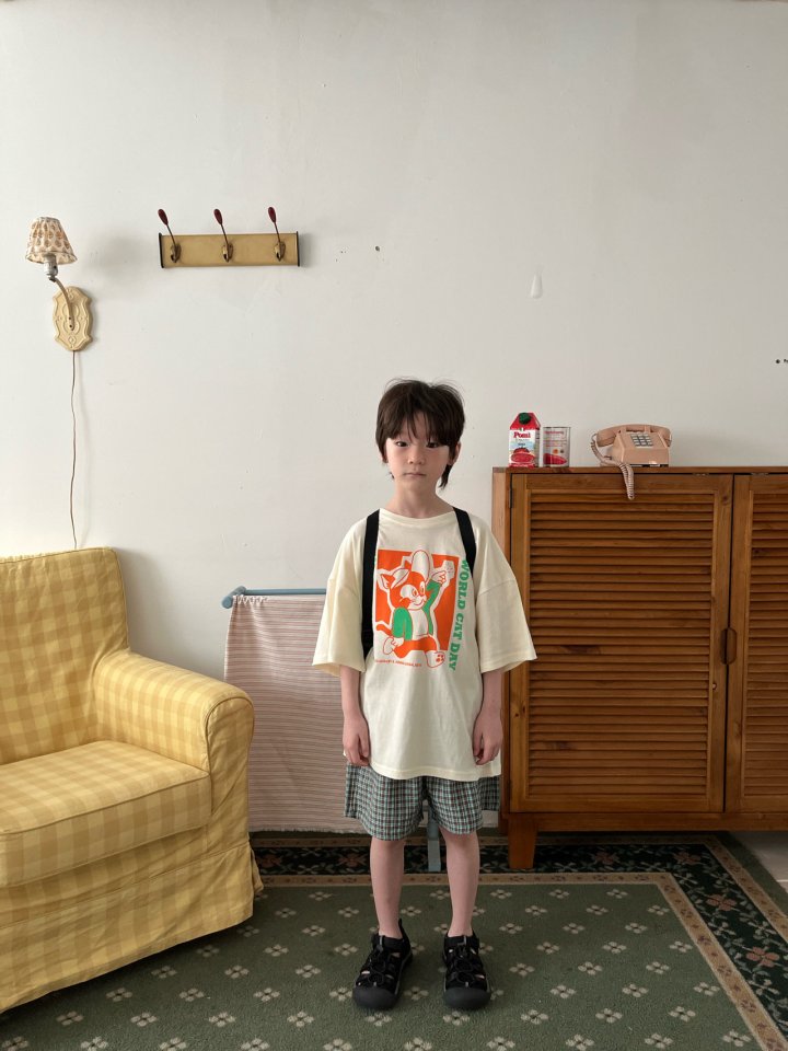 Grue Baba - Korean Children Fashion - #childofig - Cat the Day Tee - 3