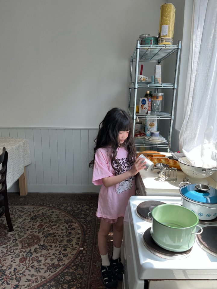 Grue Baba - Korean Children Fashion - #kidsshorts - New Rabbit Tee - 2