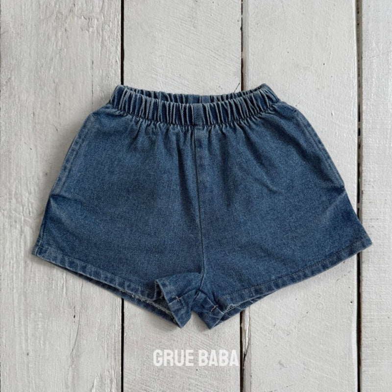 Grue Baba - Korean Children Fashion - #kidsshorts - Mango Denim Shorts