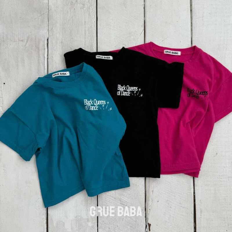 Grue Baba - Korean Children Fashion - #kidsstore - Black Tee