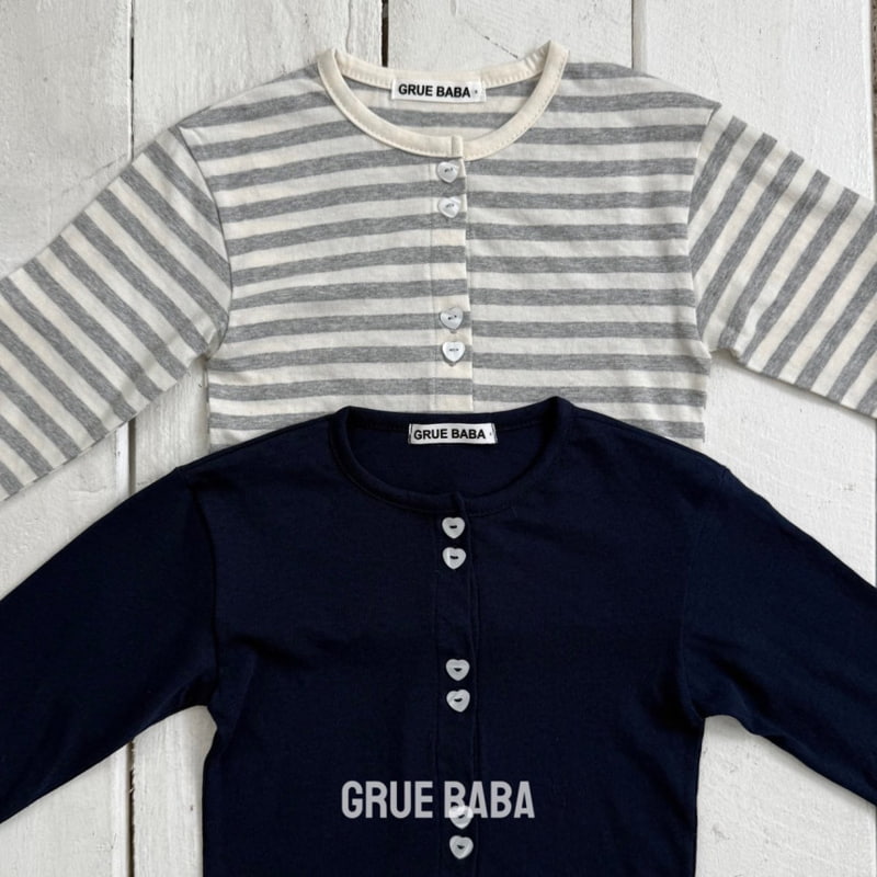 Grue Baba - Korean Children Fashion - #magicofchildhood - Heart Cardigan - 2