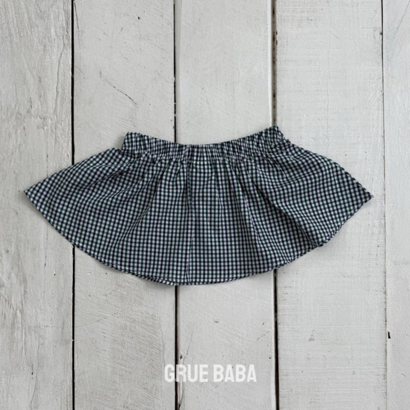 Grue Baba - Korean Children Fashion - #minifashionista - Check Tuming Skirt