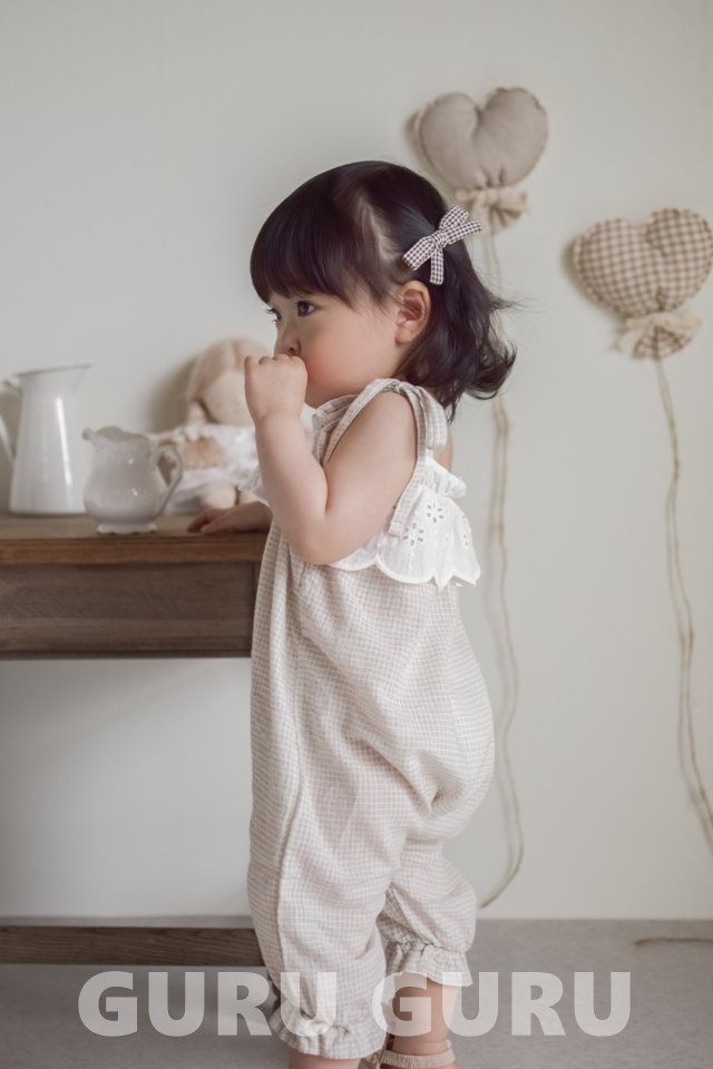 Guru Guru - Korean Baby Fashion - #babyboutique - Embroidered Overalls - 8
