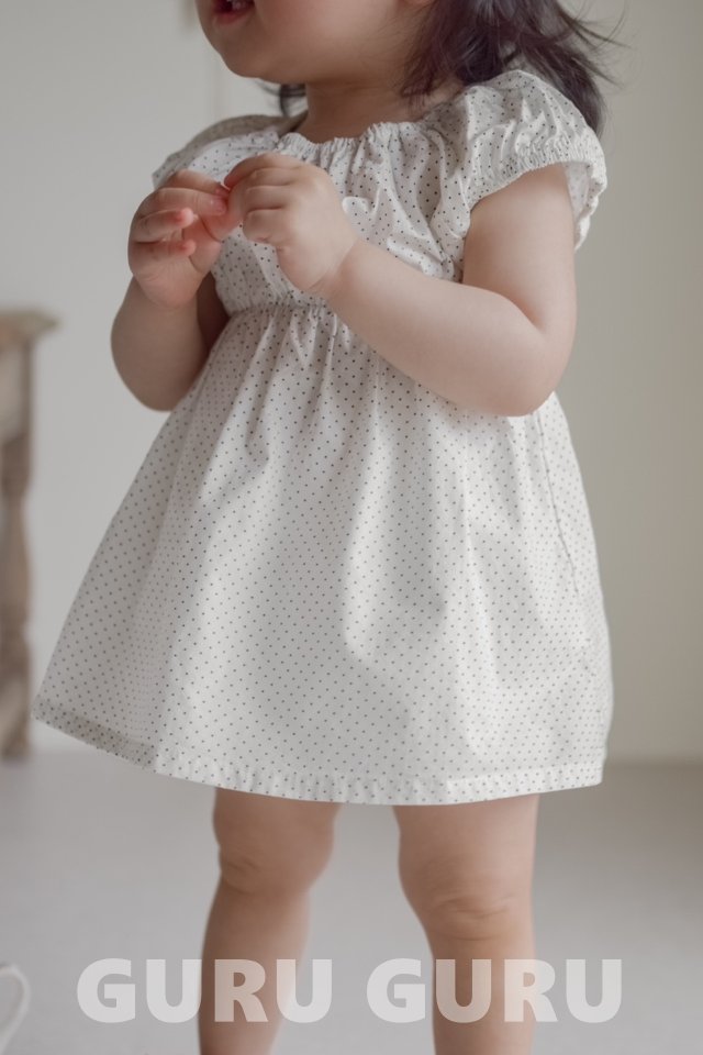 Guru Guru - Korean Baby Fashion - #babyboutiqueclothing - Dot One-piece - 6