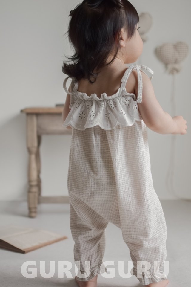 Guru Guru - Korean Baby Fashion - #babyclothing - Embroidered Overalls - 10