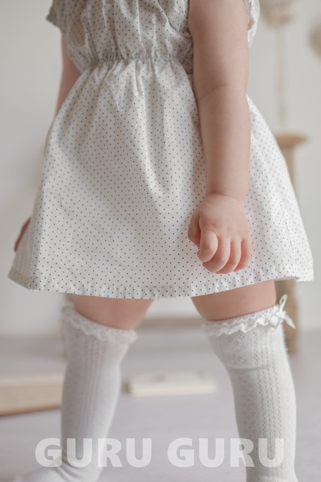 Guru Guru - Korean Baby Fashion - #babyfever - Dot One-piece - 9