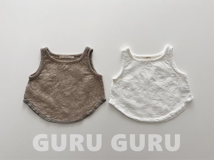 Guru Guru - Korean Baby Fashion - #babyfever - Lace Sleeveless