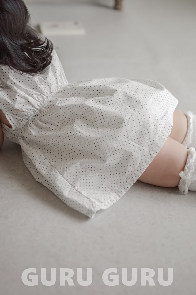 Guru Guru - Korean Baby Fashion - #babyoninstagram - Dot One-piece - 12
