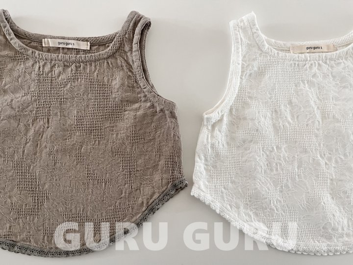 Guru Guru - Korean Baby Fashion - #babylifestyle - Lace Sleeveless - 4