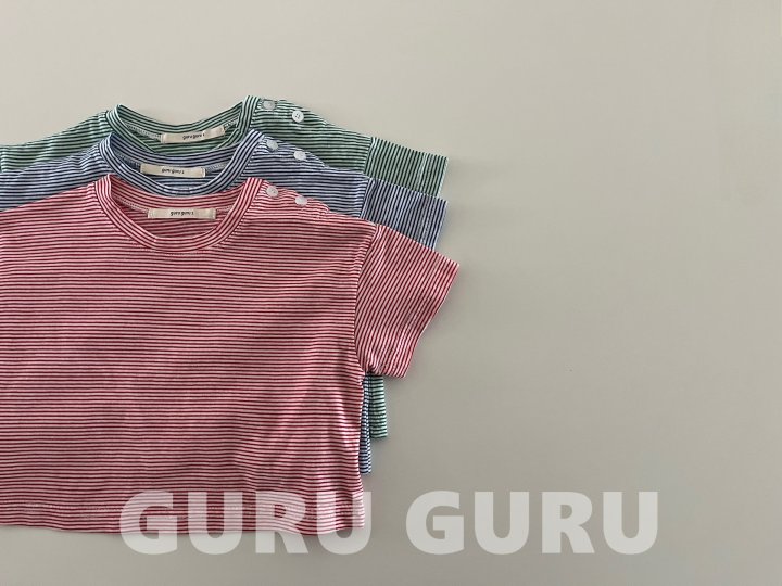 Guru Guru - Korean Baby Fashion - #babyootd - Button Tee