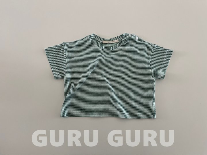 Guru Guru - Korean Baby Fashion - #babyoutfit - Button Tee - 4