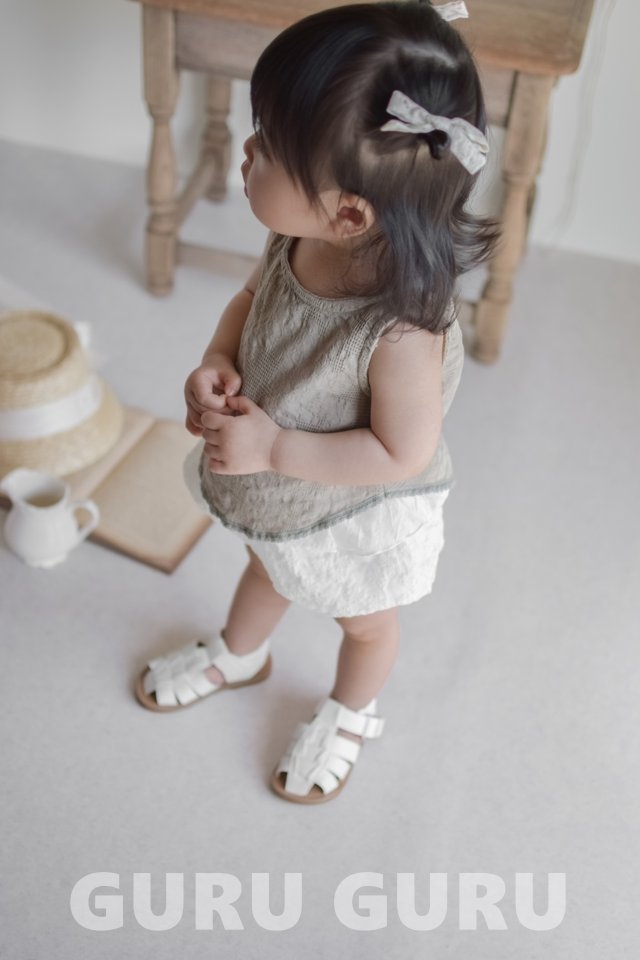 Guru Guru - Korean Baby Fashion - #onlinebabyboutique - Lace Sleeveless - 9