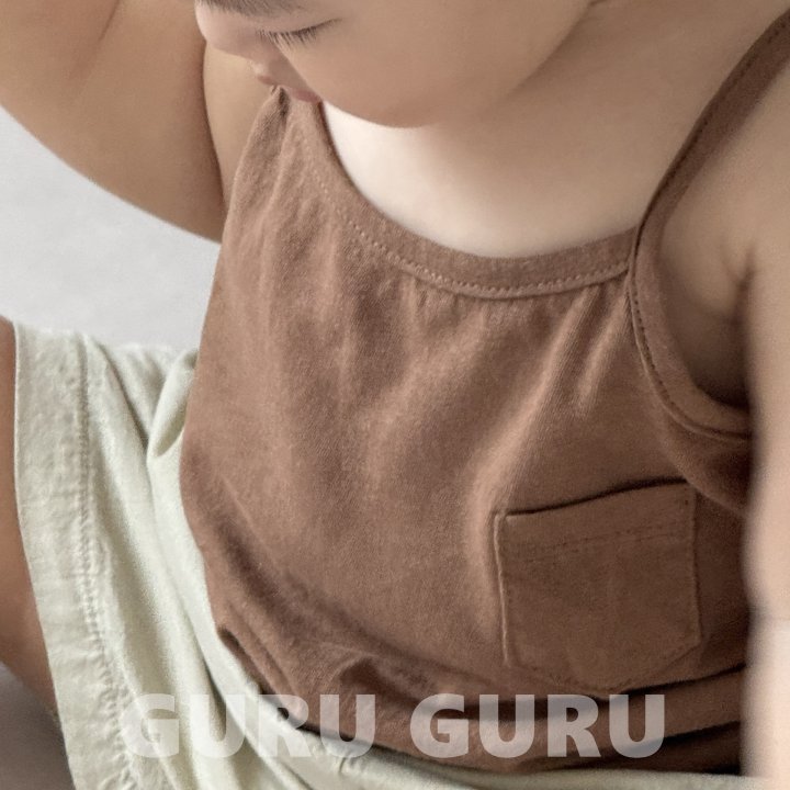 Guru Guru - Korean Baby Fashion - #onlinebabyboutique - Pocket Sleeveless - 8