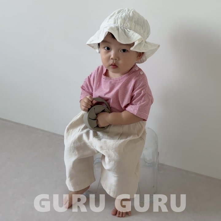 Guru Guru - Korean Baby Fashion - #onlinebabyboutique - Button Tee - 5