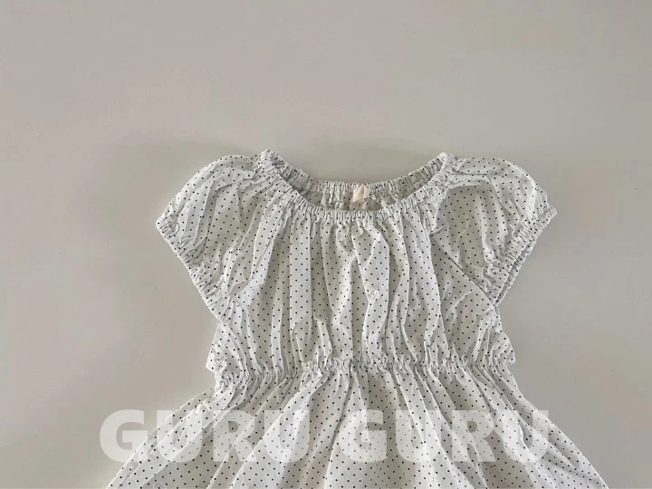 Guru Guru - Korean Baby Fashion - #onlinebabyshop - Dot One-piece - 3