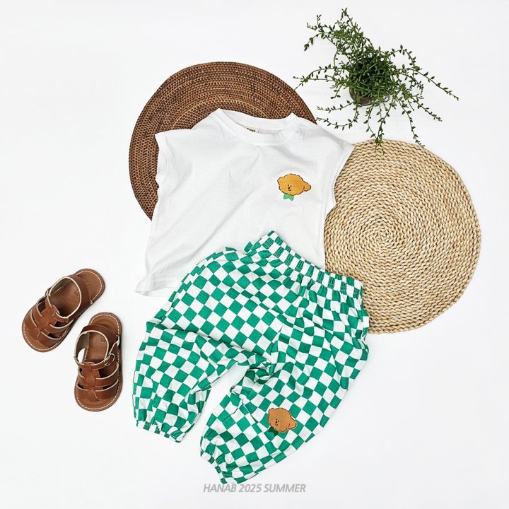 Hanab - Korean Children Fashion - #childrensboutique - Puppy Checker Set - 2