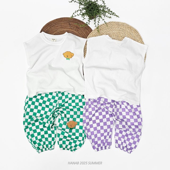 Hanab - Korean Children Fashion - #designkidswear - Puppy Checker Set - 4