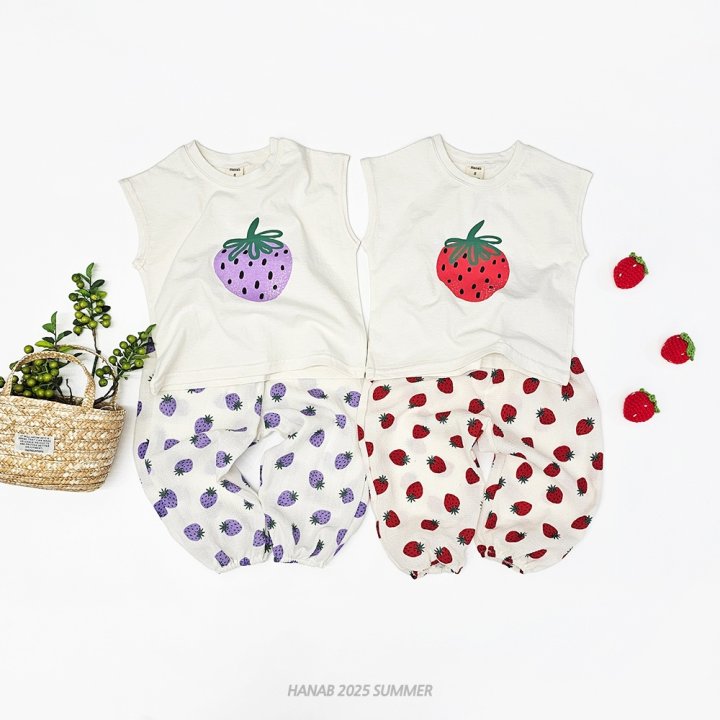 Hanab - Korean Children Fashion - #discoveringself - Strawberry Set