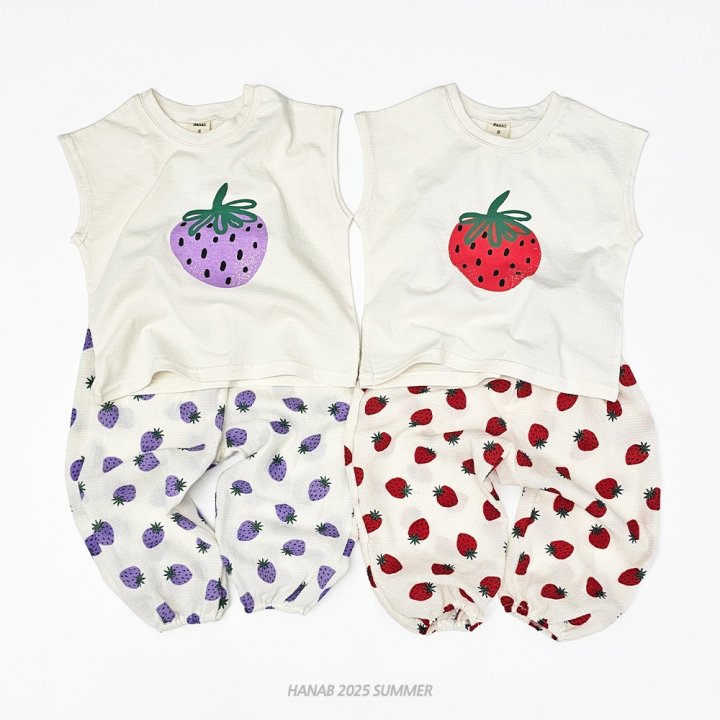 Hanab - Korean Children Fashion - #fashionkids - Strawberry Set - 2