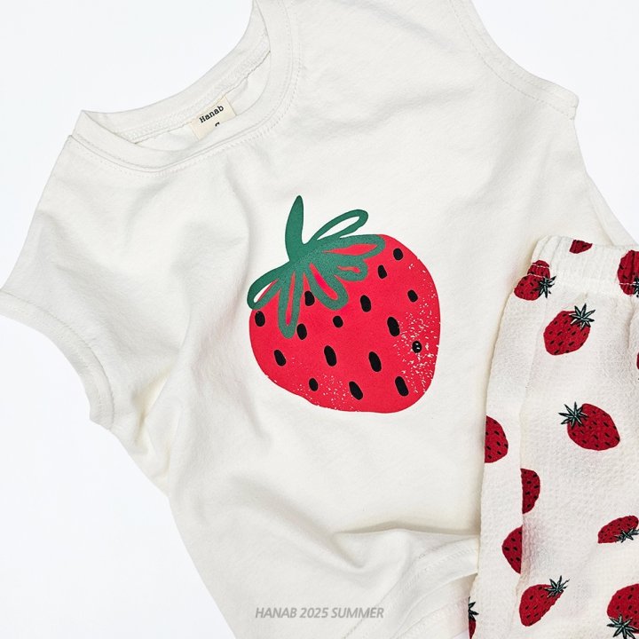Hanab - Korean Children Fashion - #kidzfashiontrend - Strawberry Set - 5