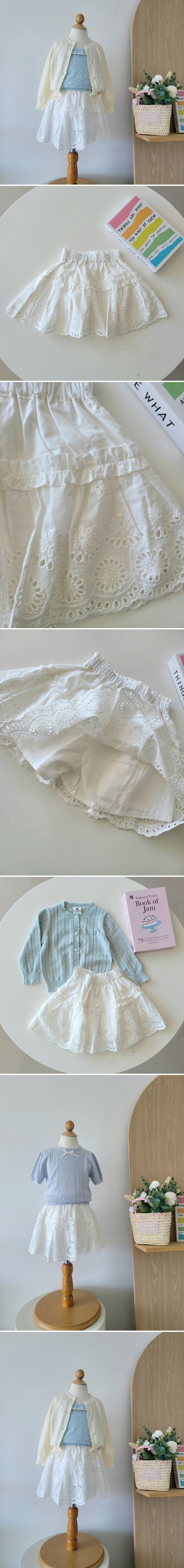 Hanacoco - Korean Children Fashion - #stylishchildhood - Lace Skirt