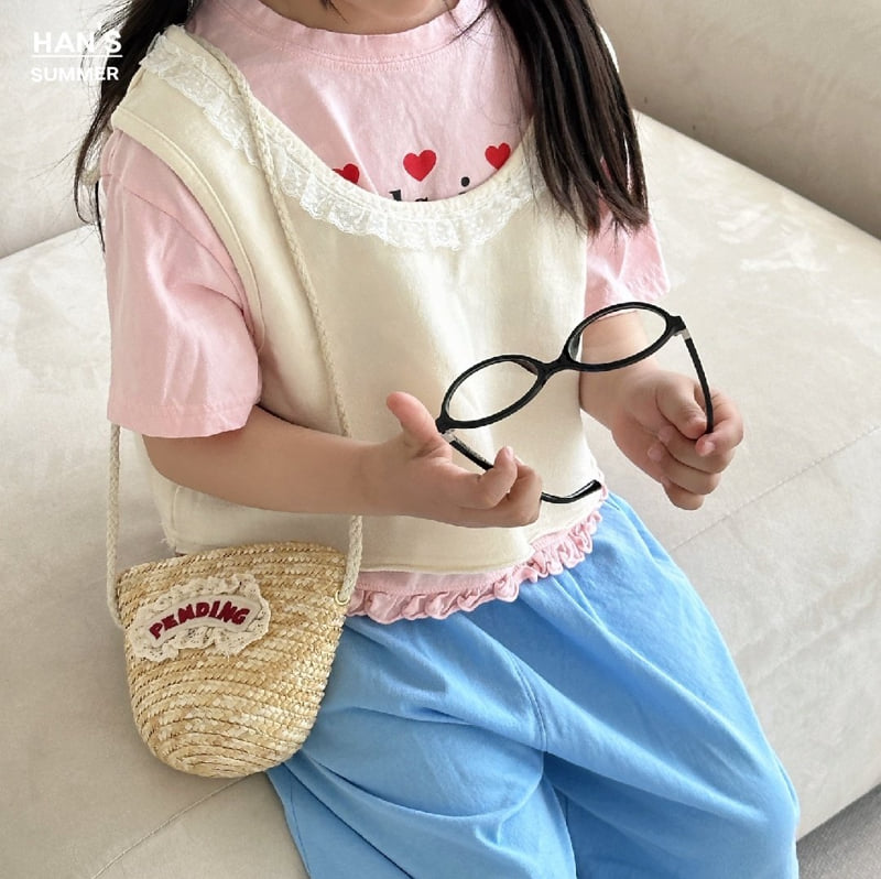 Han's - Korean Children Fashion - #kidzfashiontrend - Meli Cropped Sleeveless Tee - 4