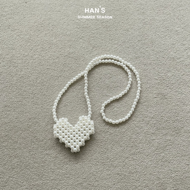 Han's - Korean Children Fashion - #Kfashion4kids - Heart Pearl Bag