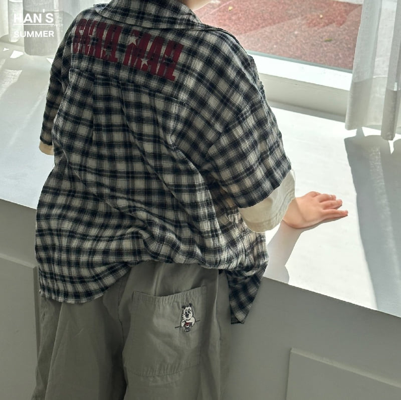 Han's - Korean Children Fashion - #childofig - Snail Check Shirt - 8