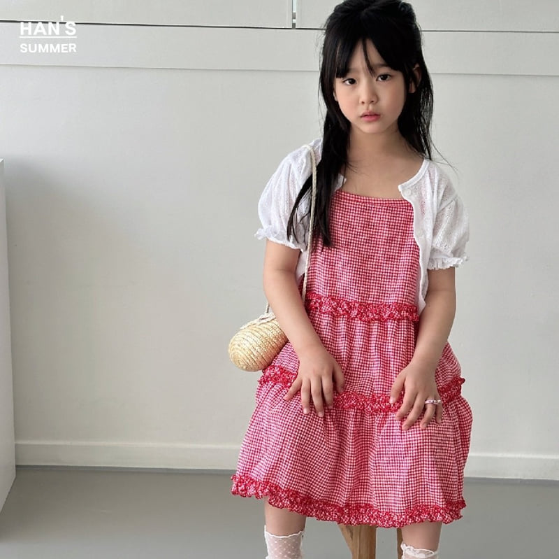 Han's - Korean Children Fashion - #childofig - Kelly Check One-piece - 5