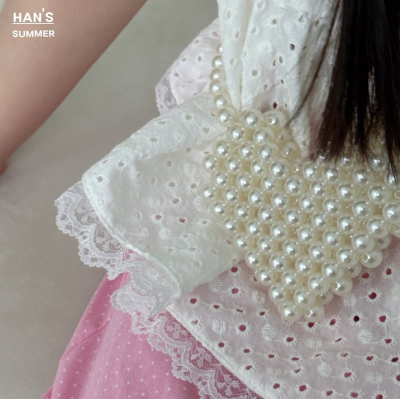 Han's - Korean Children Fashion - #discoveringself - Heart Pearl Bag - 12