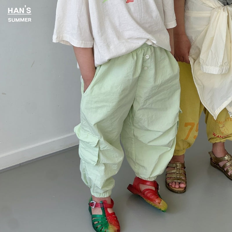 Han's - Korean Children Fashion - #designkidswear - Low Cargo Pants - 4