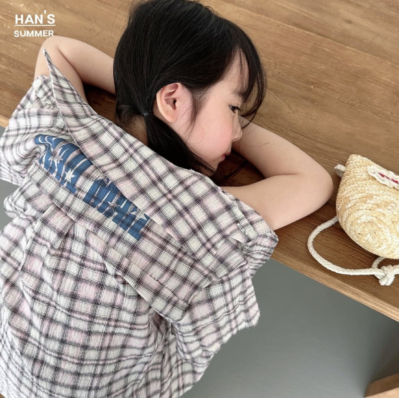 Han's - Korean Children Fashion - #fashionkids - Snail Check Shirt - 12