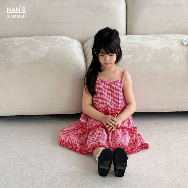 Han's - Korean Children Fashion - #fashionkids - Kelly Check One-piece - 9