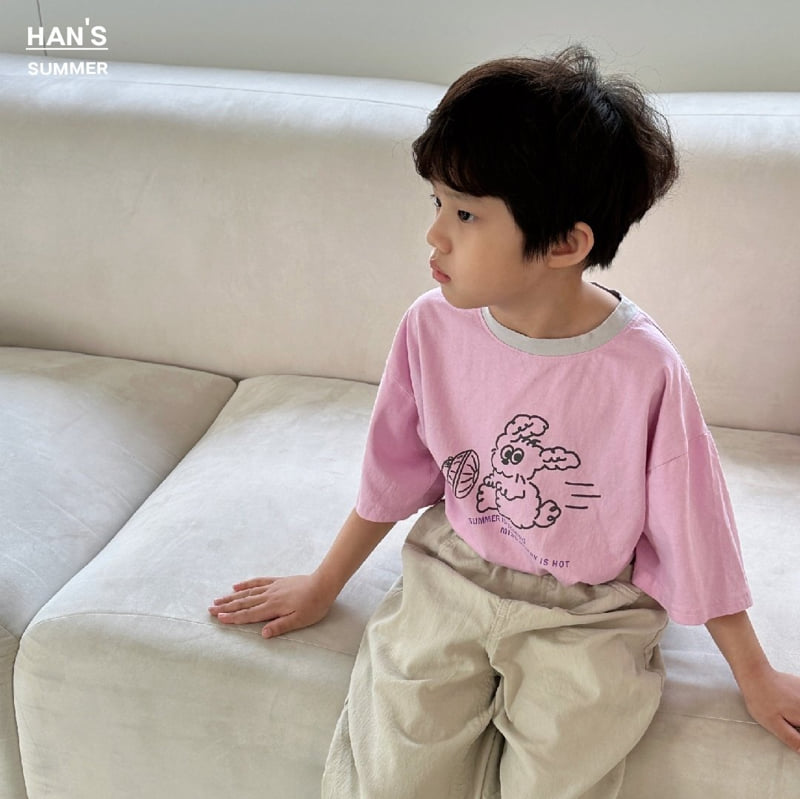Han's - Korean Children Fashion - #kidsshorts - Puppy Tee - 3