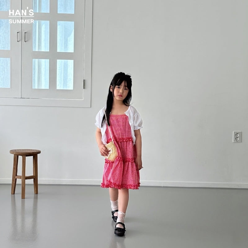 Han's - Korean Children Fashion - #kidsstore - Kelly Check One-piece - 11