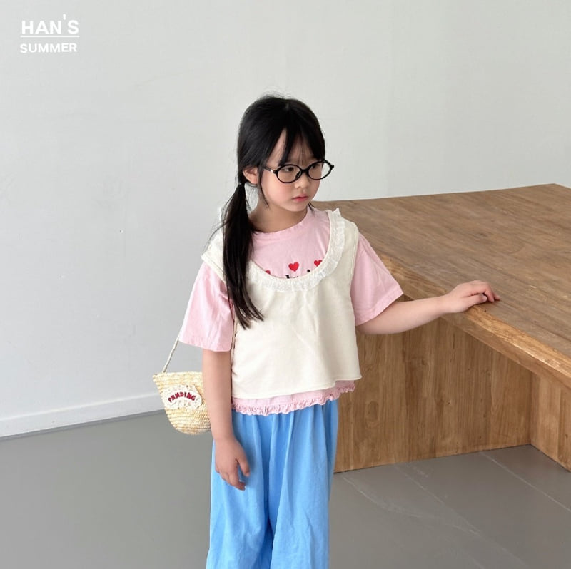 Han's - Korean Children Fashion - #kidzfashiontrend - Meli Cropped Sleeveless Tee - 3