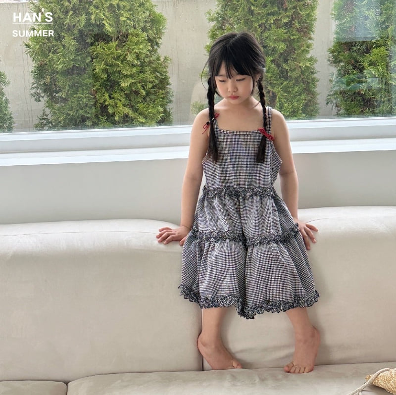 Han's - Korean Children Fashion - #kidzfashiontrend - Kelly Check One-piece - 12