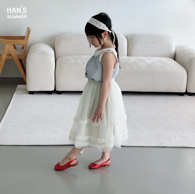 Han's - Korean Children Fashion - #magicofchildhood - Camel Layered Sleeveless Blouse - 11