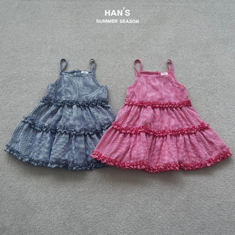 Han's - Korean Children Fashion - #magicofchildhood - Kelly Check One-piece