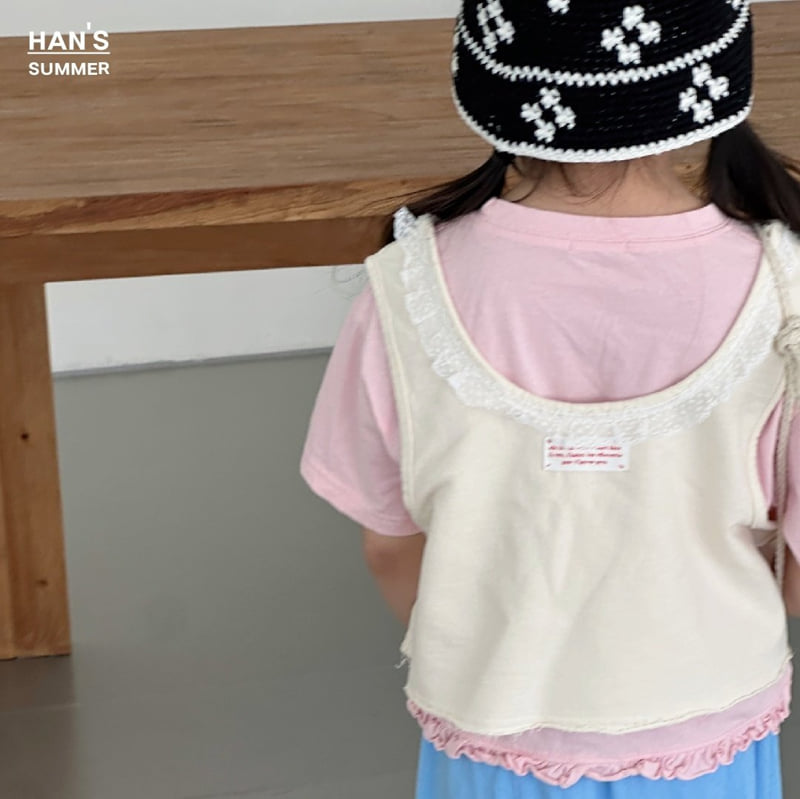 Han's - Korean Children Fashion - #minifashionista - Meli Cropped Sleeveless Tee - 7