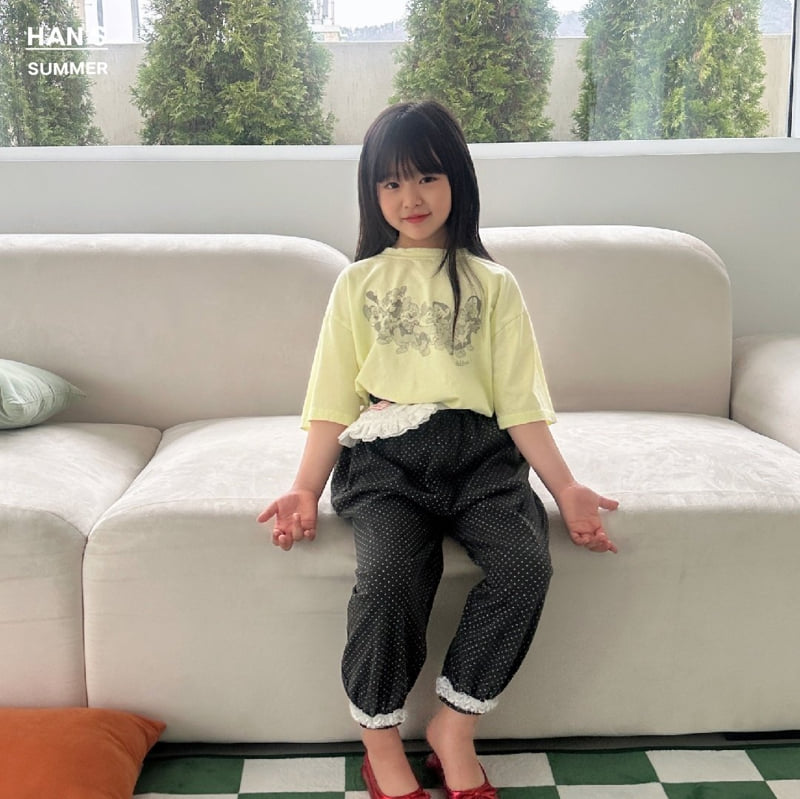 Han's - Korean Children Fashion - #prettylittlegirls - Lace Frill Pocket Pants - 9