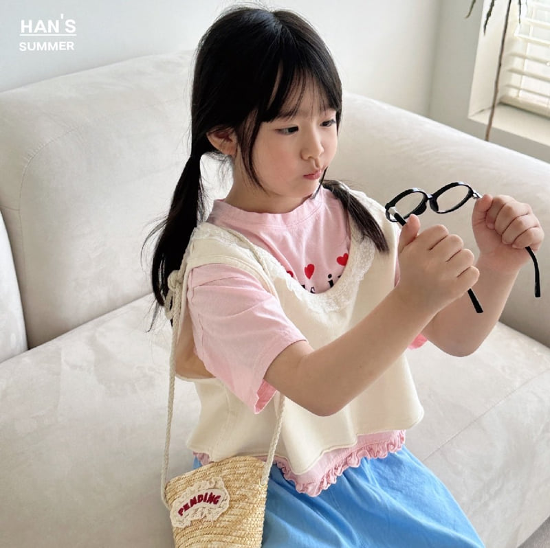 Han's - Korean Children Fashion - #prettylittlegirls - Meli Cropped Sleeveless Tee - 8