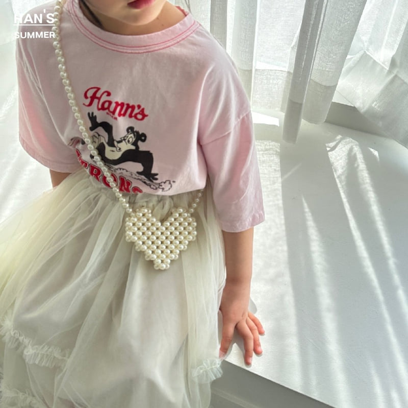 Han's - Korean Children Fashion - #prettylittlegirls - Heart Pearl Bag - 5