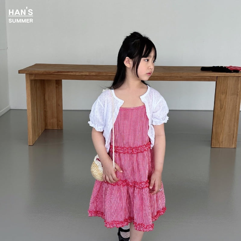 Han's - Korean Children Fashion - #prettylittlegirls - Kelly Check One-piece - 3