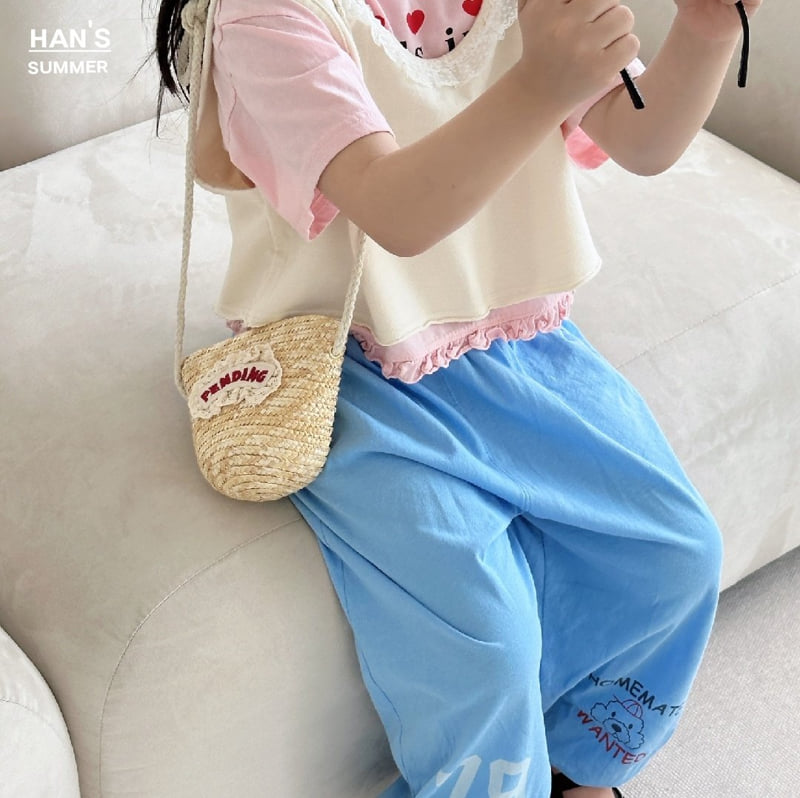 Han's - Korean Children Fashion - #todddlerfashion - Meli Cropped Sleeveless Tee - 9