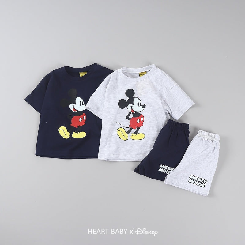 Heart Baby - Korean Children Fashion - #discoveringself - M Short Sleeve Top Bottom Set - 5